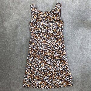 MICHAEL Kors leopard print sheath dress brown size 0